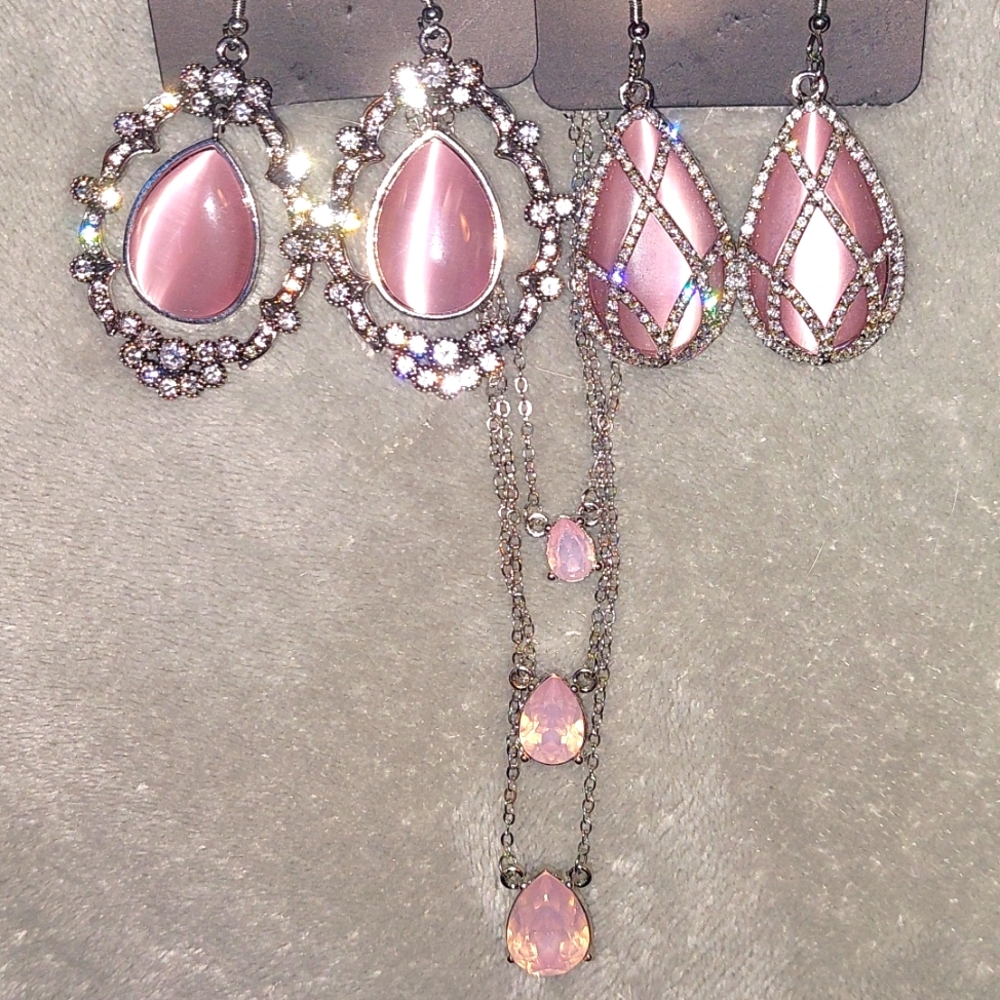 Pink Moonstone Set